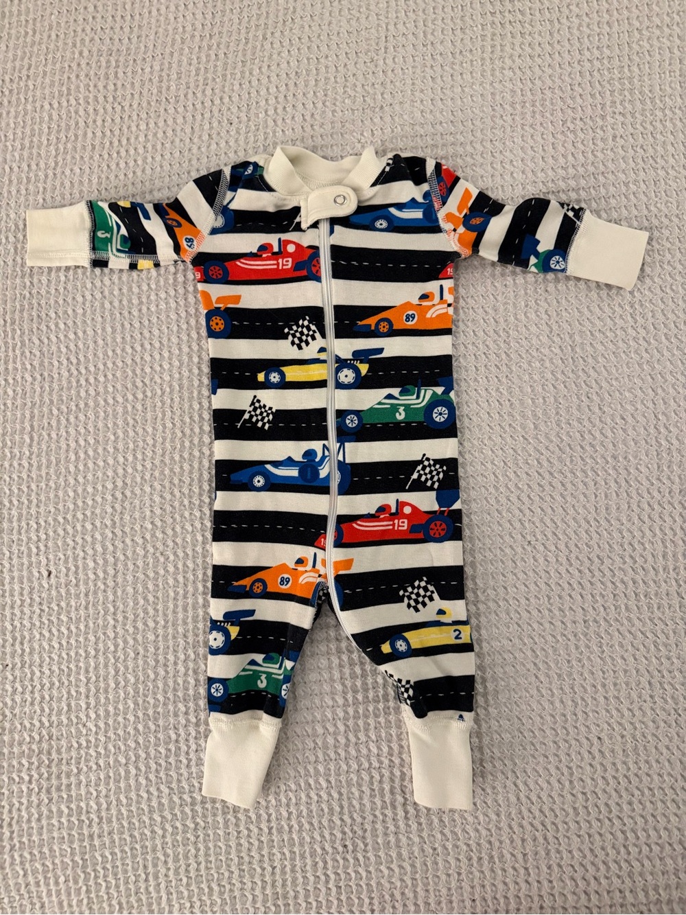 Hanna Andersson One-Piece F1 Racing Car Pajamas - Multicolor